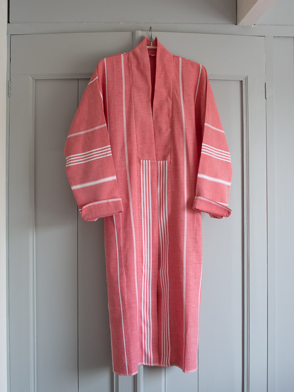hammam bathrobe size XS/S, brick red